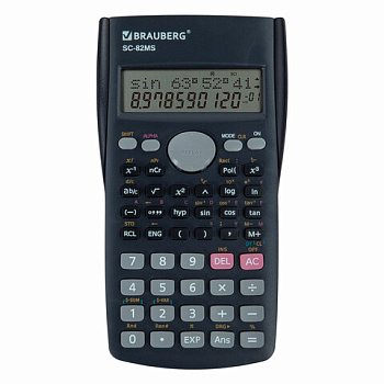Калькулятор инженерный BRAUBERG SC-82MS (158х85 мм), 240 функций,10+2 разрядов, ТЕМНО-СИНИЙ, 271721